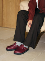 RIVA VEGAN STUDS BURGUNDY