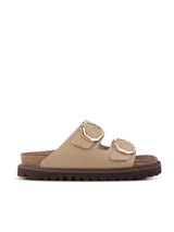 GALIA LEATHER EMBOSSED TAUPE