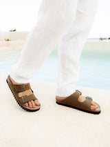 HAWAII OILED LEATHER KAKI